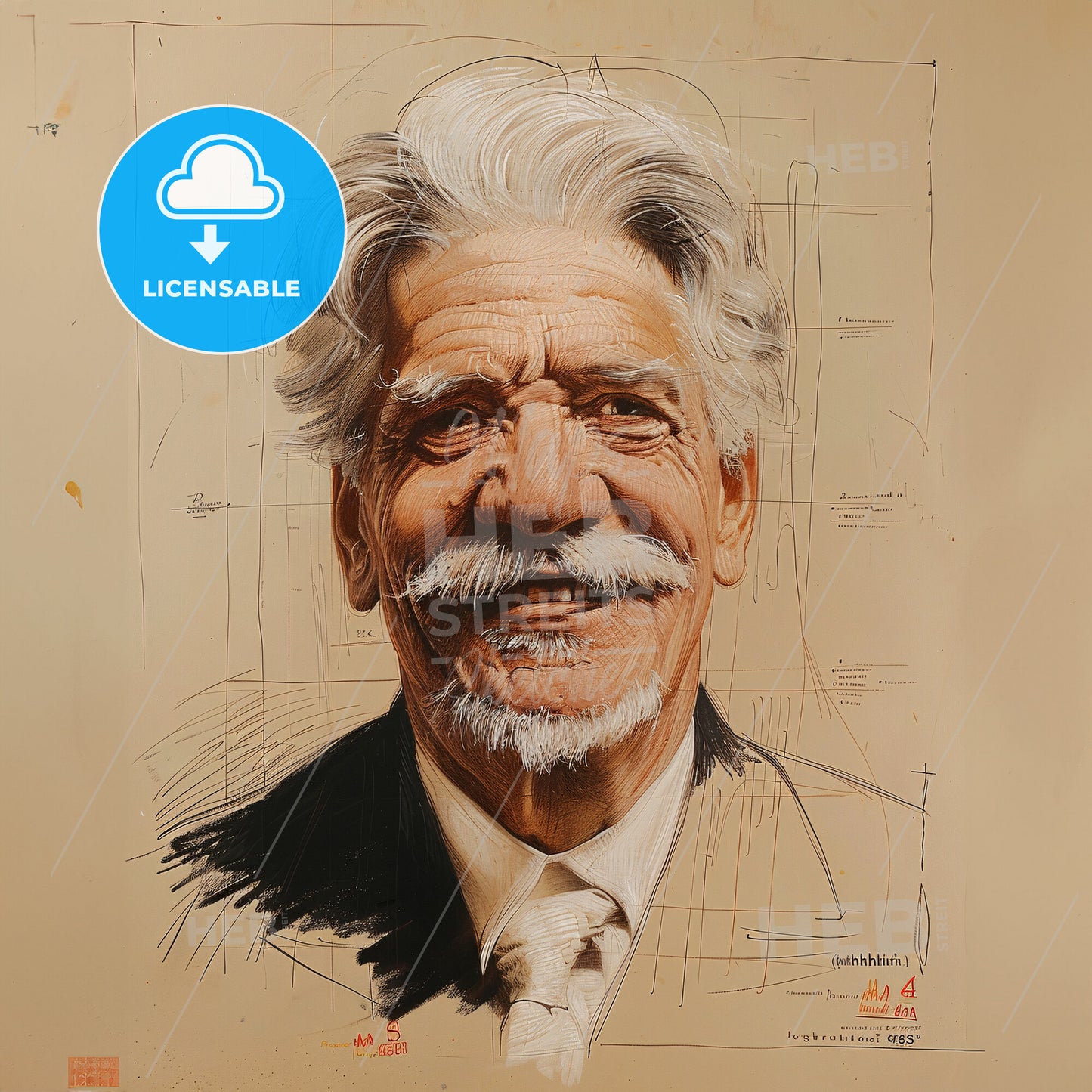 Albert Schweitzer, 1875 - 1965, German theologian and missionary - A Man With A Mustache And Beard