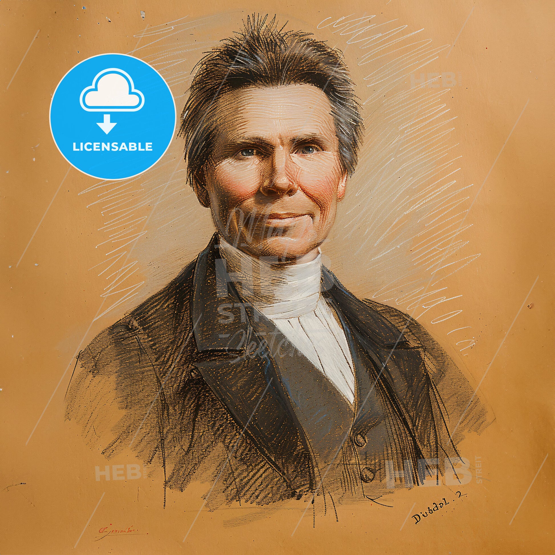 Alexander Duff, 1806 - 1878, Scottish missionary - A Drawing Of A Man