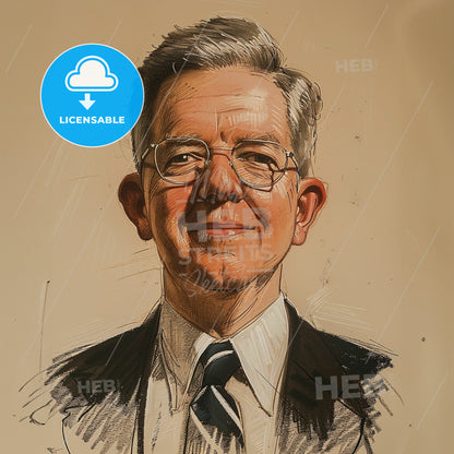 Alfred Blalock, 1899 - 1964, American surgeon - A Man Wearing Glasses And A Suit