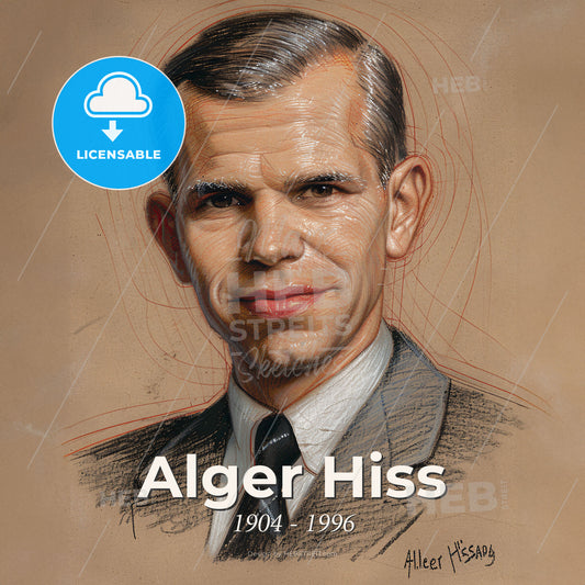 Alger Hiss, 1904 - 1996, American lawyer and diplomat - A Man In A Suit And Tie Print Template