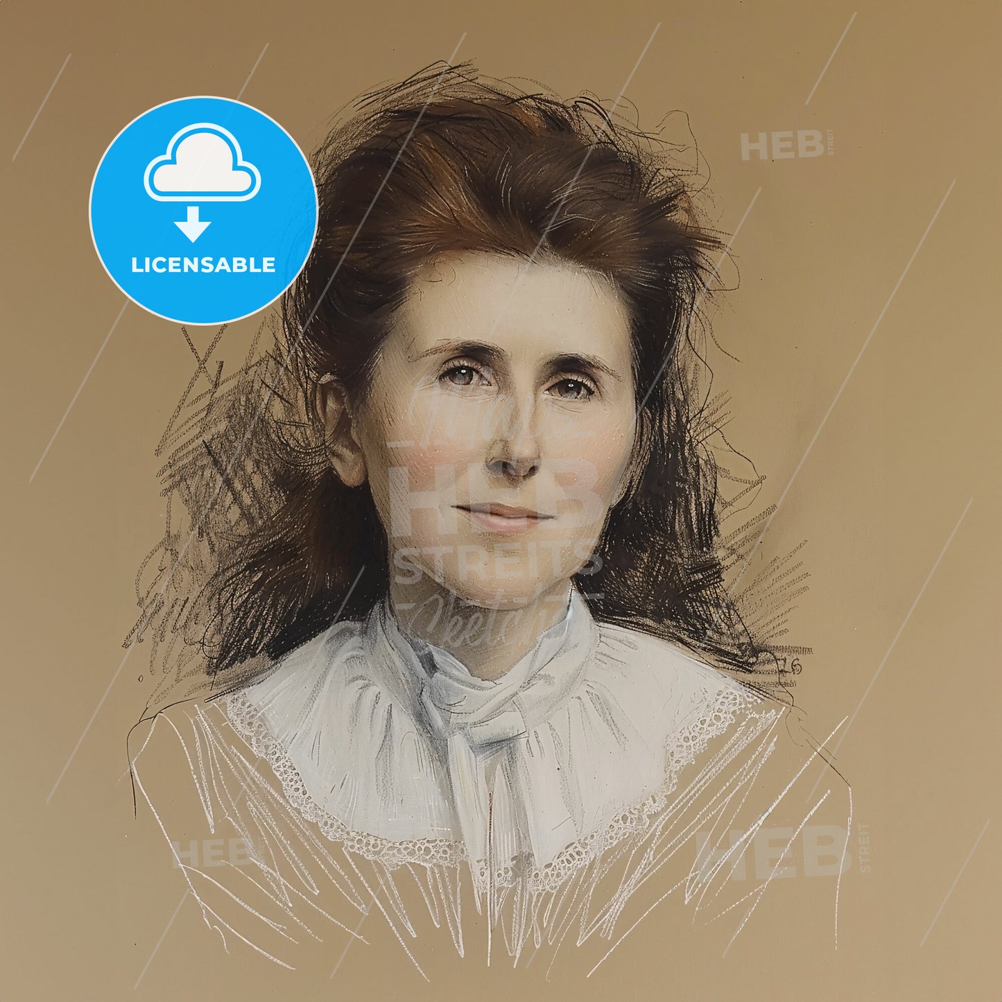 Amy Carmichael, 1867 - 1951, Irish missionary - A Drawing Of A Woman