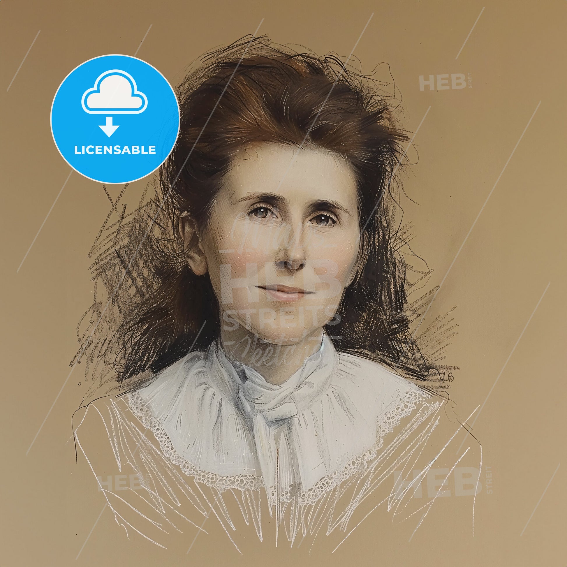 Amy Carmichael, 1867 - 1951, Irish missionary - A Drawing Of A Woman