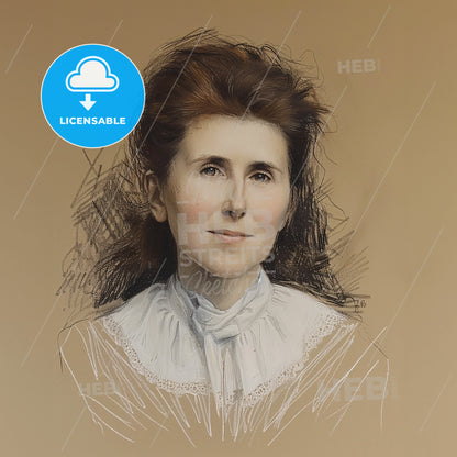 Amy Carmichael, 1867 - 1951, Irish missionary - A Drawing Of A Woman