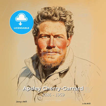 Apsley Cherry-Garrard, 1886 - 1959, British explorer - A Portrait Of A Man Print Template