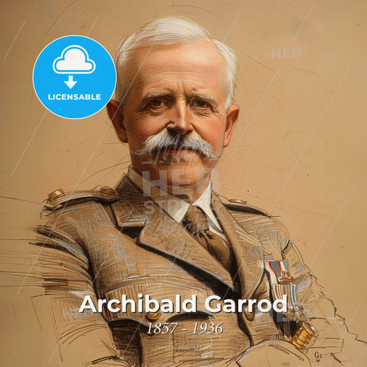 Archibald Garrod, 1857 - 1936, British physician - A Man In A Military Uniform Print Template