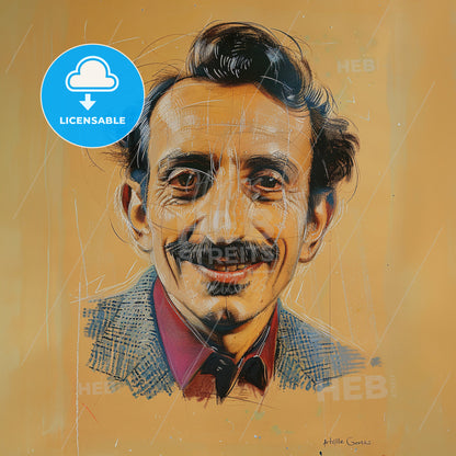 Arshile Gorky, 1904 - 1948, Armenian-American painter - A Man With Mustache And Beard