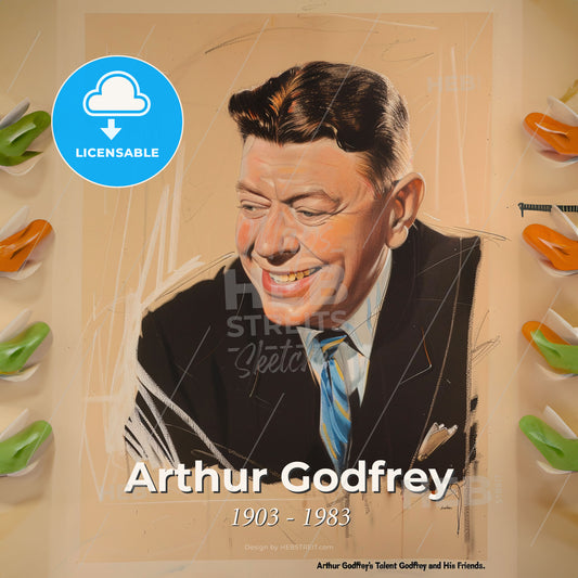 Arthur Godfrey, 1903 - 1983, American radio and TV host - A Poster Of A Man Print Template