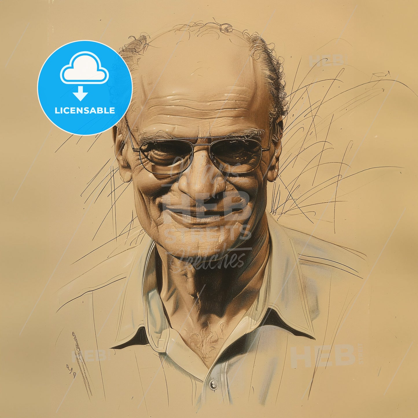 Arthur Miller, 1915 - 2005, American playwright - A Man Wearing Glasses And Smiling