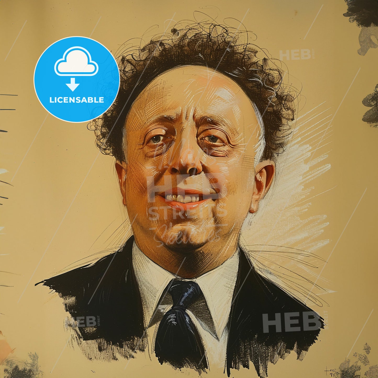Arthur Rubinstein, 1887 - 1982, Polish-American pianist - A Man In A Suit And Tie