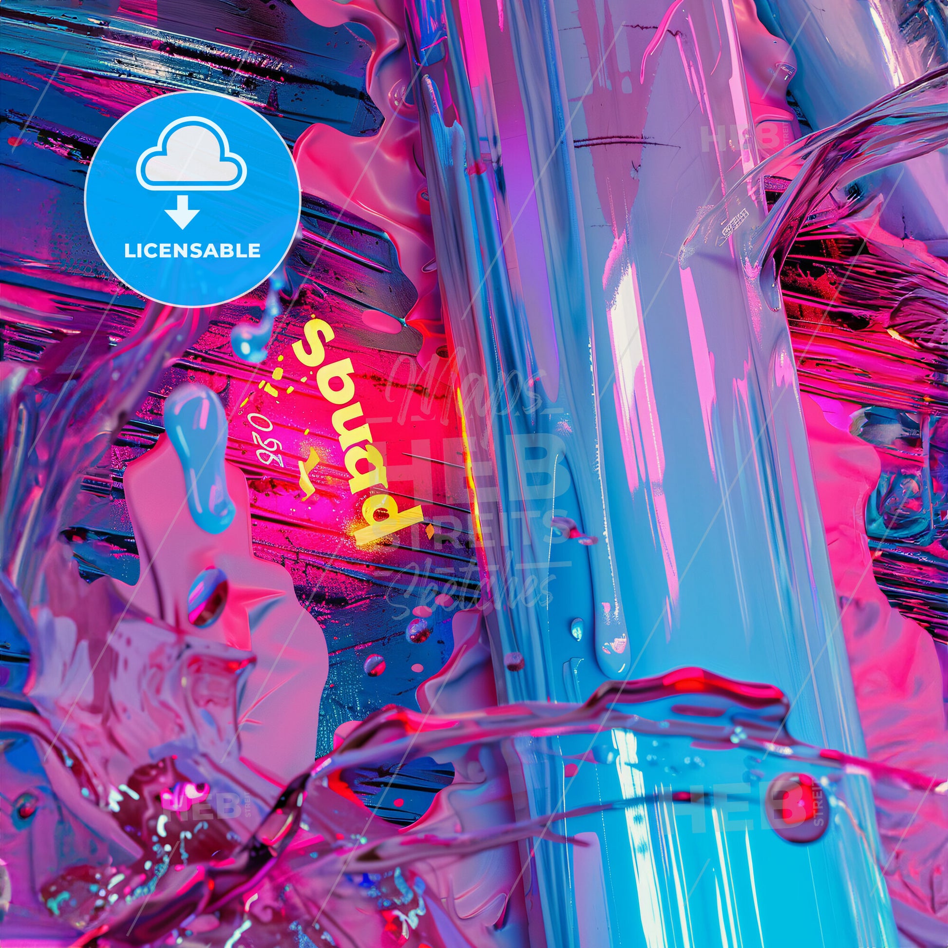 A Close Up Of A Liquid