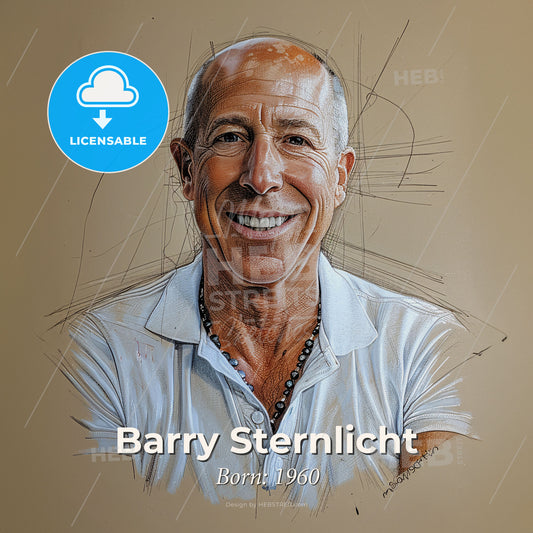 Barry Sternlicht, Born: 1960, American hotelier - A Man Smiling At The Camera Print Template