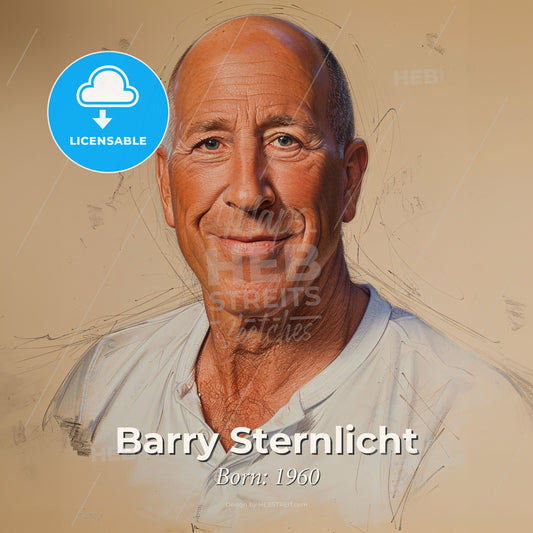 Barry Sternlicht, Born: 1960, American hotelier - A Man In A White Shirt Print Template