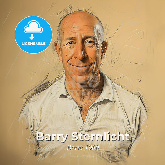 Barry Sternlicht, Born: 1960, American hotelier - A Man In A White Shirt Print Template