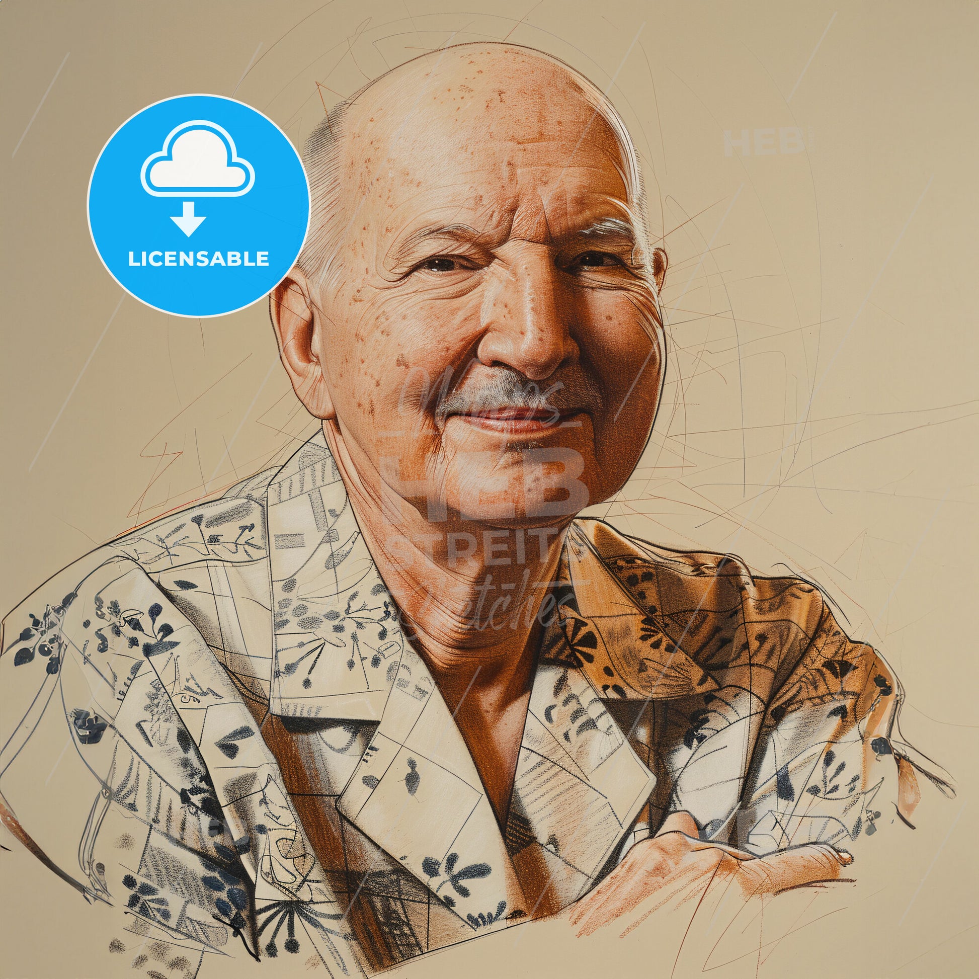 Bernard J. Anson, 1904 - 1981, American anesthesiologist - A Man Smiling With His Arms Crossed