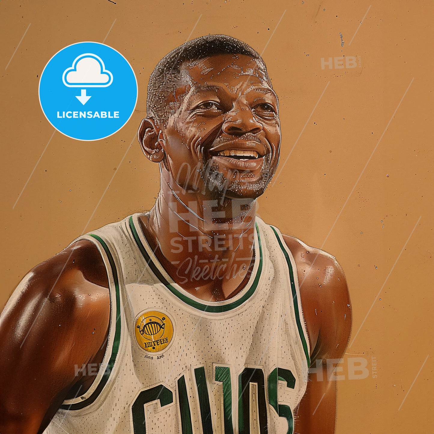 Bill Russell, 1934 - 2022, American basketball player - A Man In A Basketball Jersey