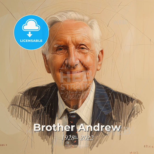 Brother Andrew, 1928 - 2022, Dutch missionary - A Man In A Suit And Tie Print Template