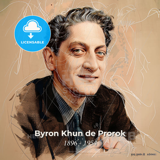 Byron Khun de Prorok, 1896 - 1954, American archaeologist - A Man In A Suit And Tie Print Template