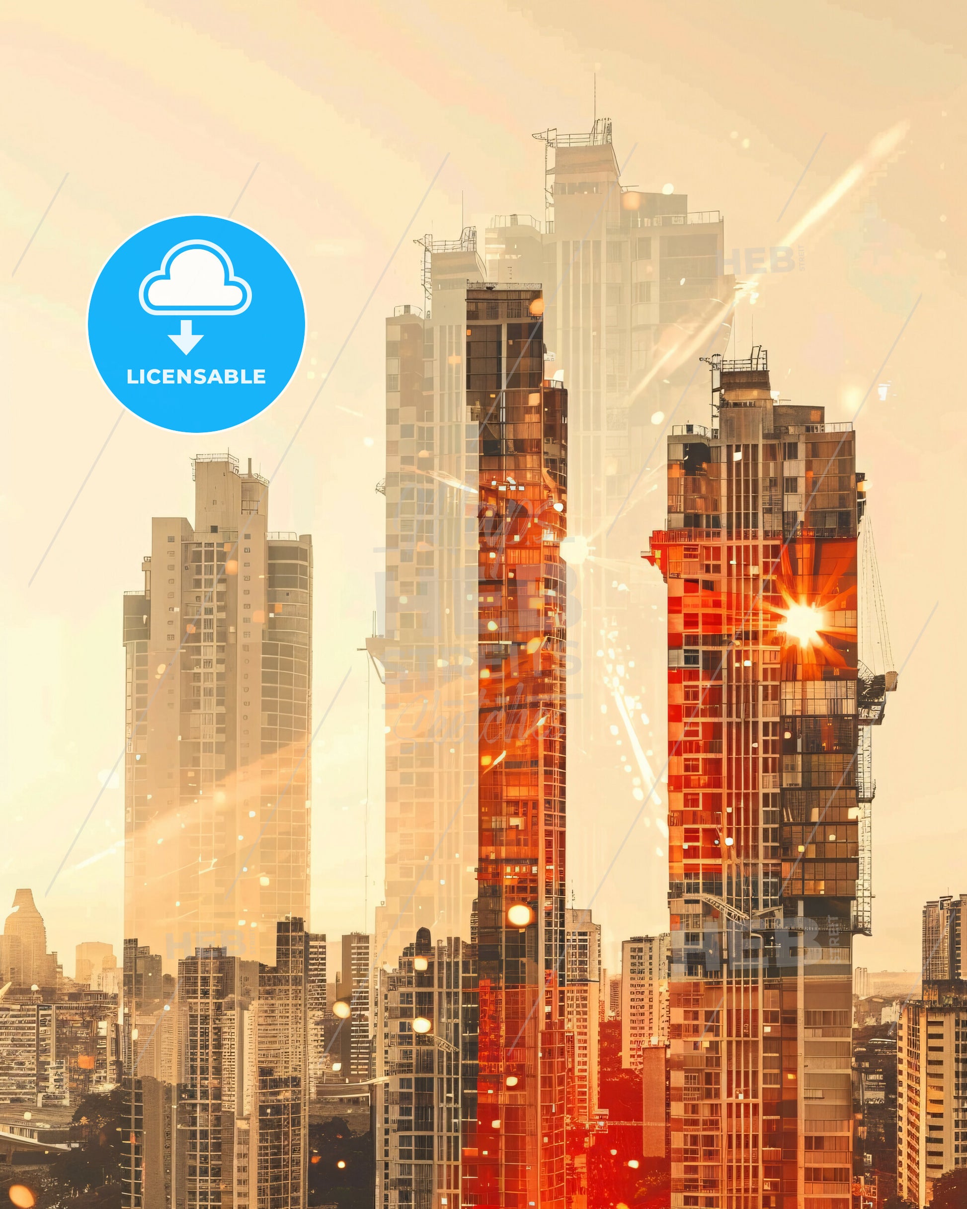 Campos dos Goytacazes Cityscape Skyline Panorama - A city skyline with many tall buildings