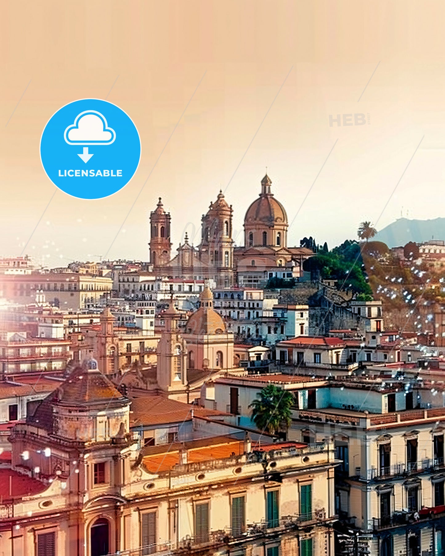 Catania: Moonlight over Architecture - A city with many buildings