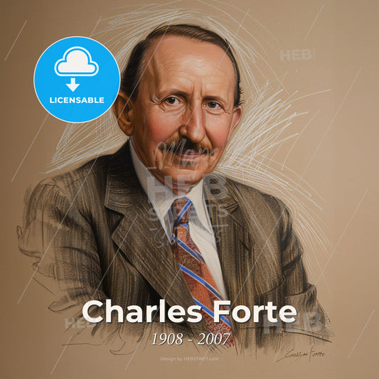 Charles Forte, 1908 - 2007, British hotelier - A Man In A Suit And Tie Print Template