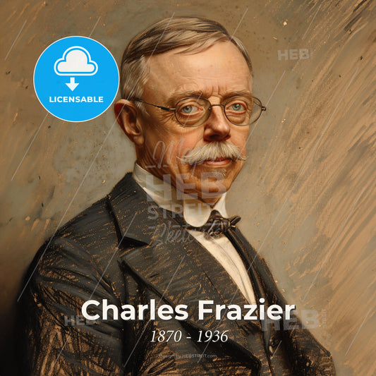 Charles Frazier, 1870 - 1936, American neurosurgeon - A Man With Glasses And A Mustache Print Template