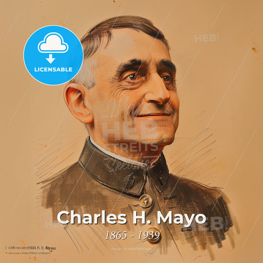 Charles H. Mayo, 1865 - 1939, American surgeon - A Man In A Military Uniform Print Template