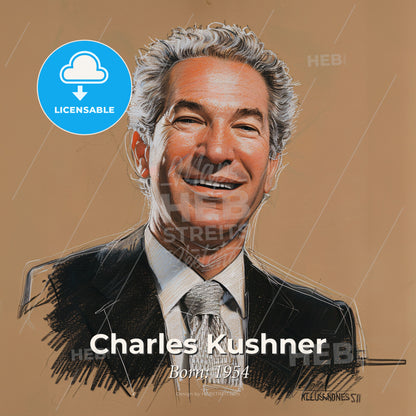 Charles Kushner, Born: 1954, American real estate developer - A Man In A Suit And Tie Print Template