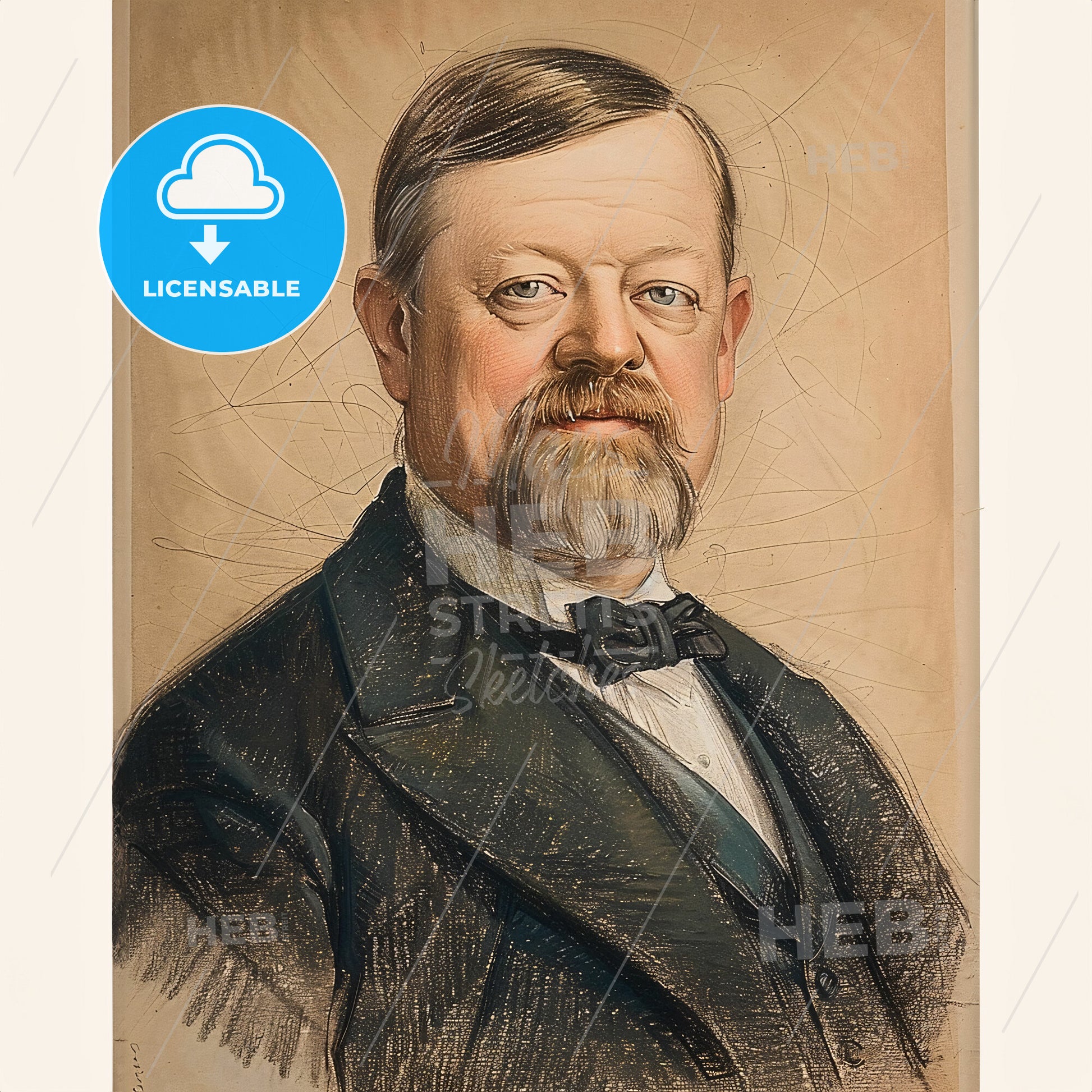 Charles Melville Hays, 1856 - 1912, American-Canadian railway executive - A Portrait Of A Man