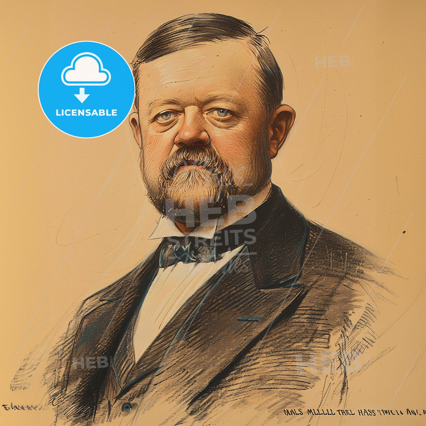 Charles Melville Hays, 1856 - 1912, American-Canadian railway executive - A Portrait Of A Man