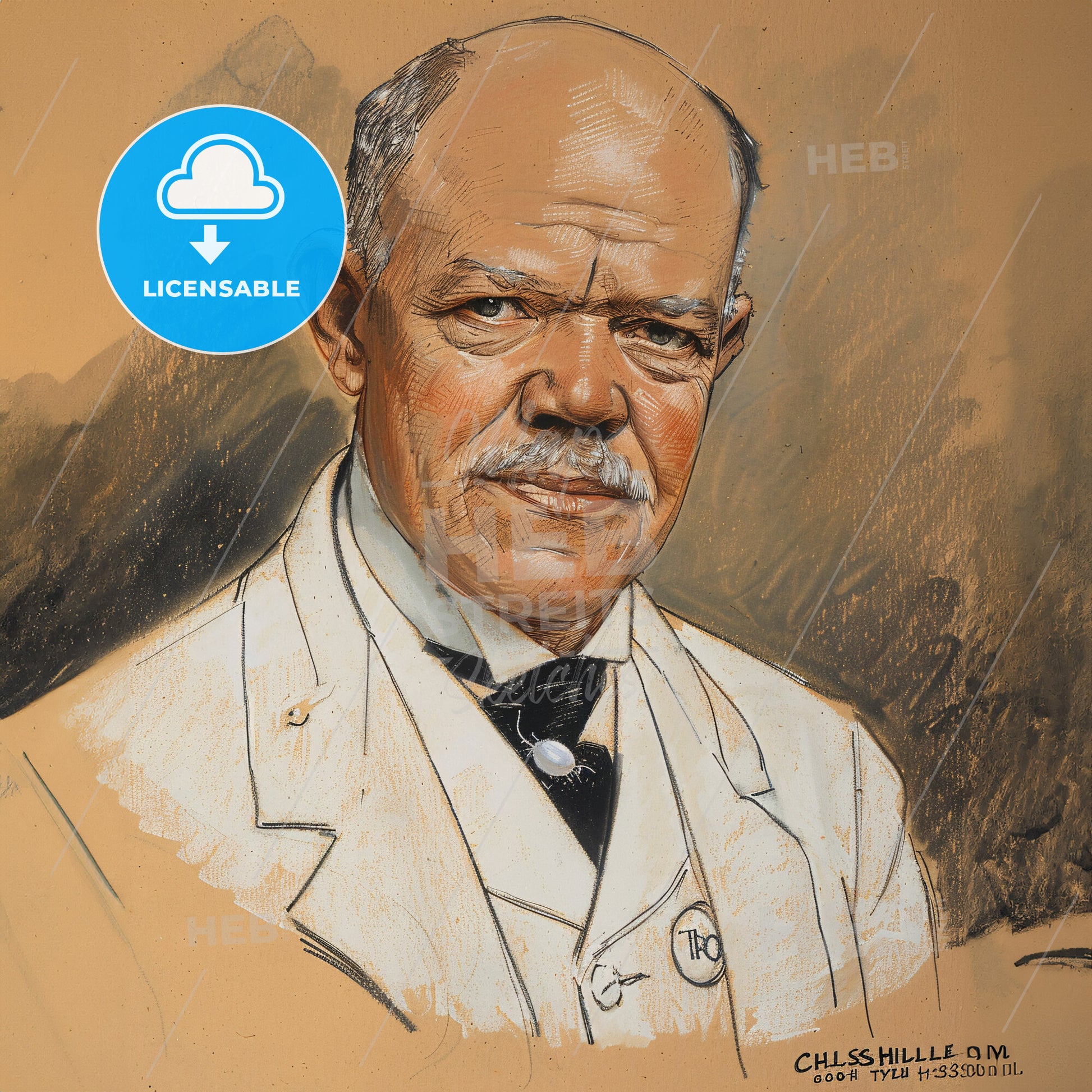 Charles Nicolle, 1866 - 1936, French bacteriologist - A Man In A Suit