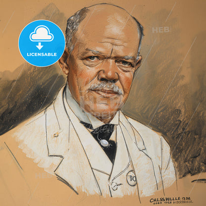 Charles Nicolle, 1866 - 1936, French bacteriologist - A Man In A Suit