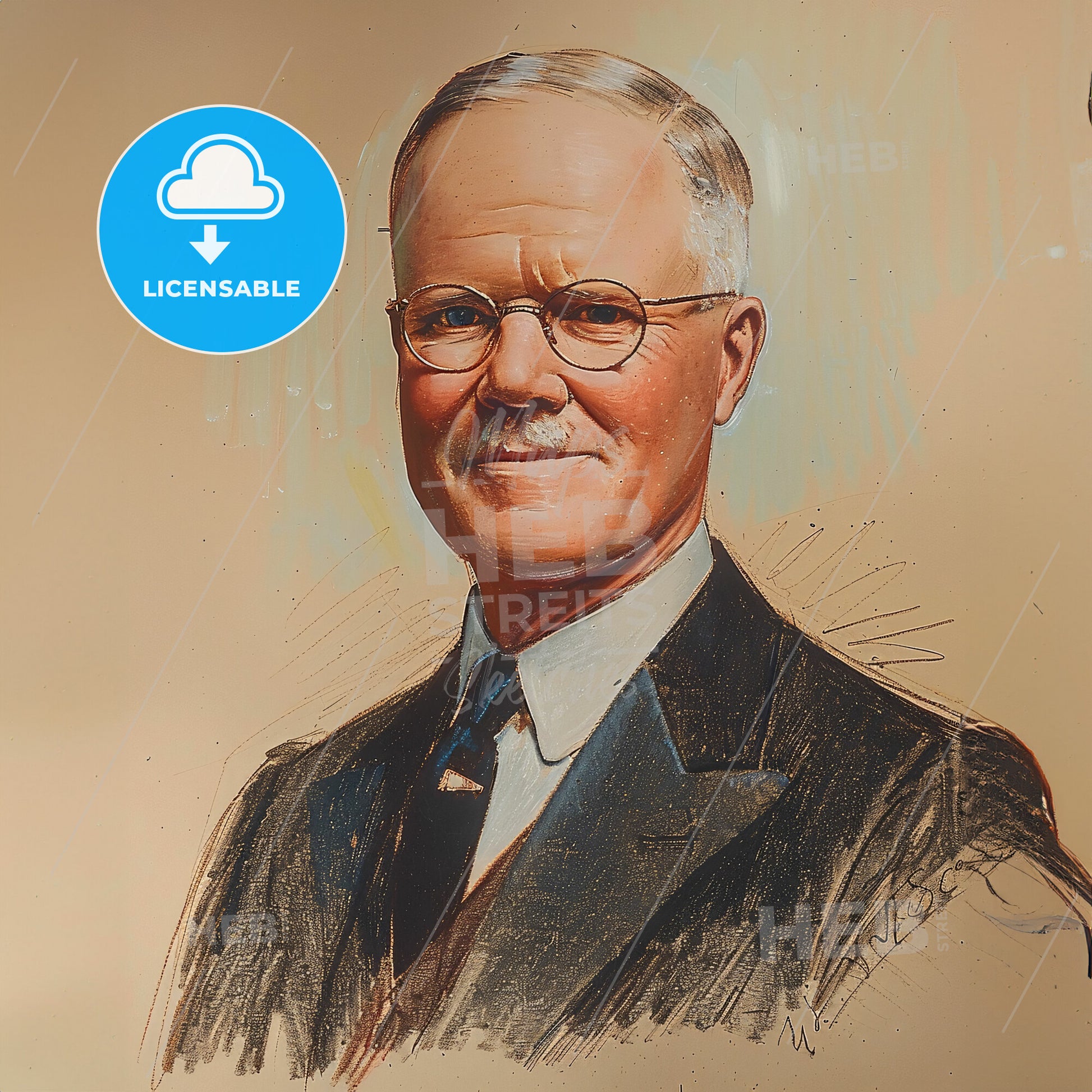 Charles R. Walgreen, 1873 - 1939, American pharmacist and businessman - A Man In A Suit And Tie