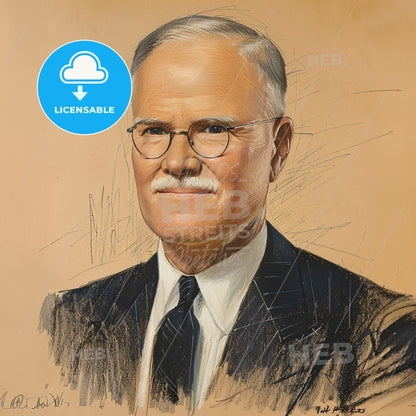 Charles R. Walgreen, 1873 - 1939, American pharmacist and businessman - A Man Wearing Glasses And A Suit