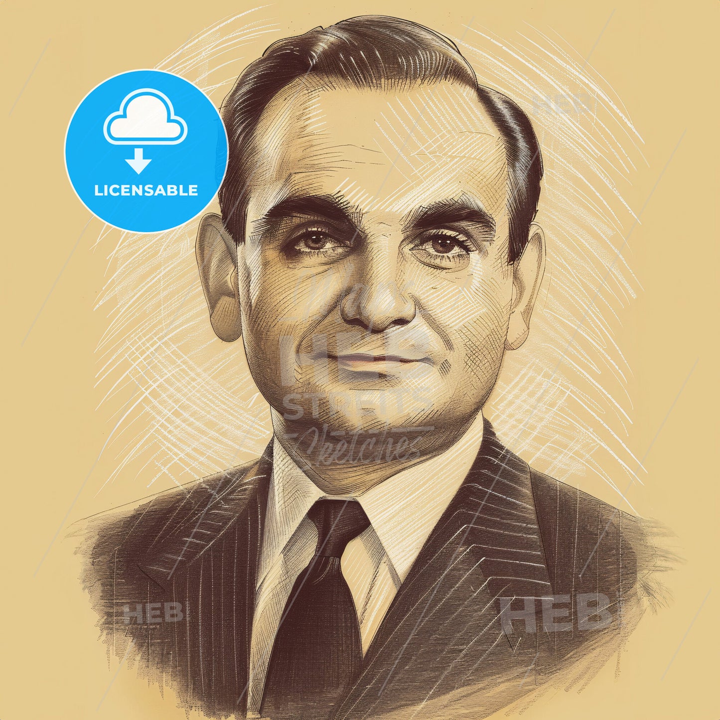 Charles Revson, 1906 - 1975, American businessman - A Man In A Suit And Tie