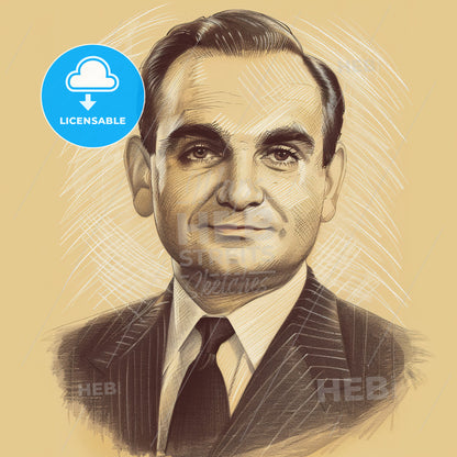 Charles Revson, 1906 - 1975, American businessman - A Man In A Suit And Tie