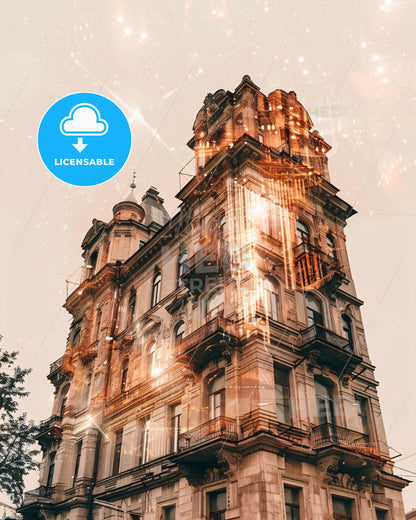 Chelyabinsk City Skyline Art Poster - A building with many windows