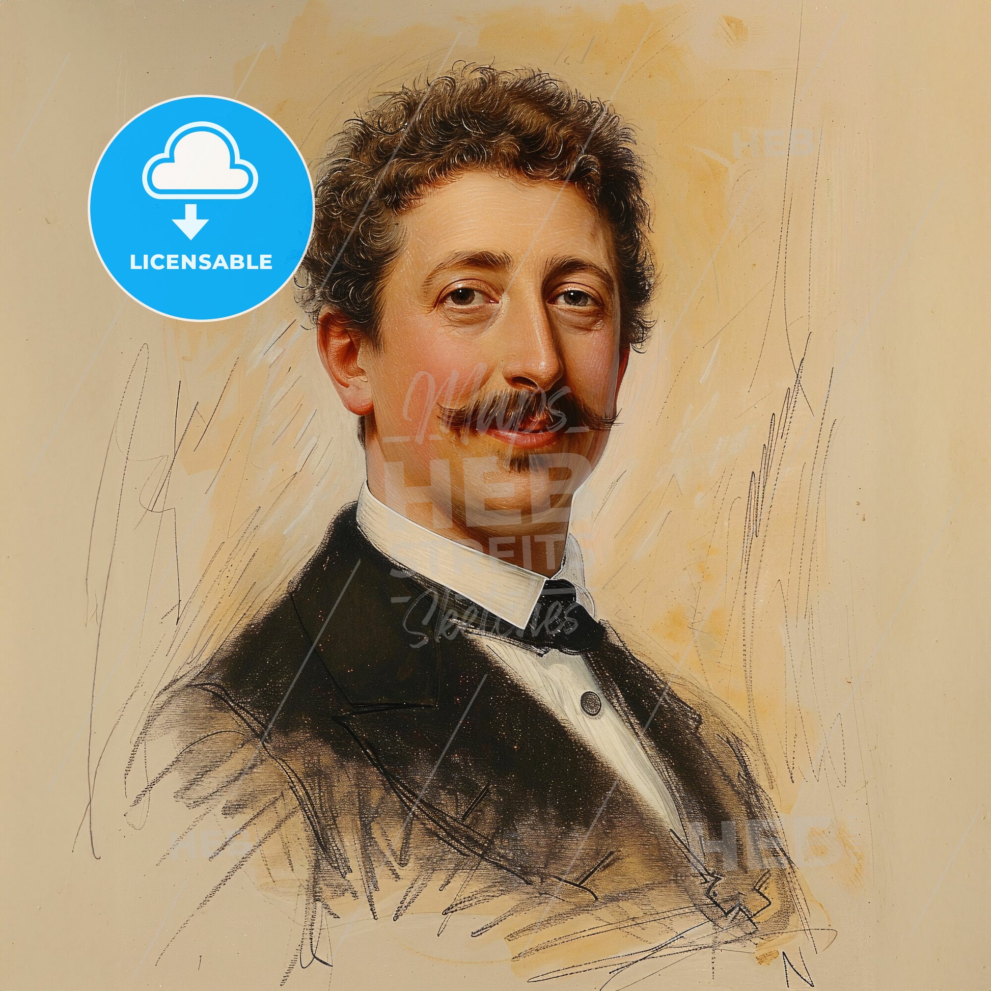 Christiaan Eijkman, 1858 - 1930, Dutch physician - A Man With A Mustache