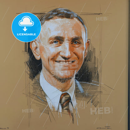 Clyde Cessna, 1879 - 1954, American aviation pioneer - A Man In A Suit And Tie