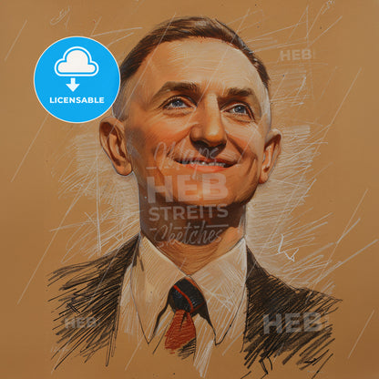 Clyde Cessna, 1879 - 1954, American aviation pioneer - A Man In A Suit And Tie