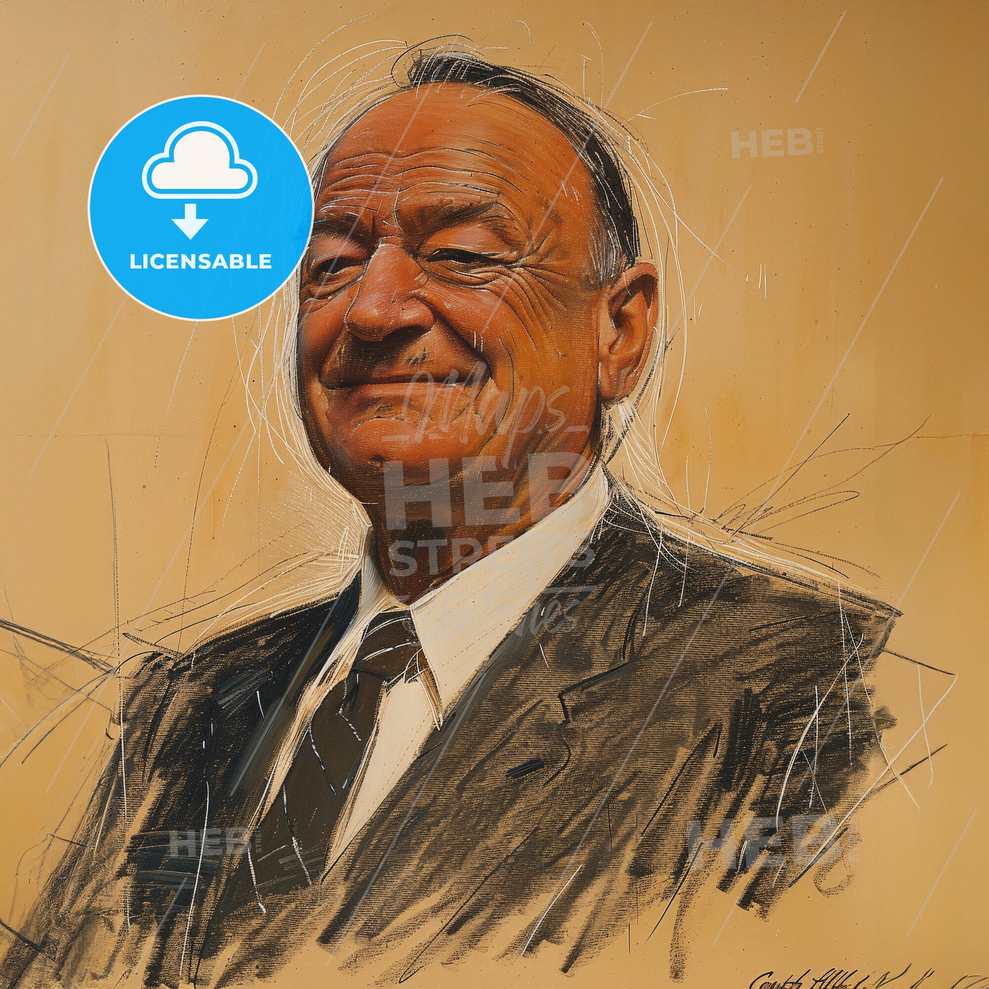 Conrad Hilton, 1887 - 1979, American hotelier - A Man In A Suit And Tie