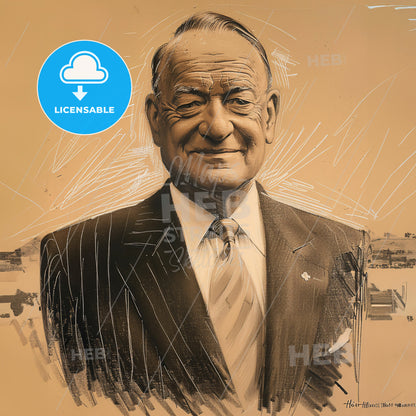 Conrad Hilton, 1887 - 1979, American hotelier - A Man In A Suit And Tie