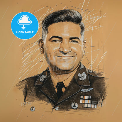 Curtis LeMay, 1906 - 1990, American General - A Portrait Of A Man In A Military Uniform