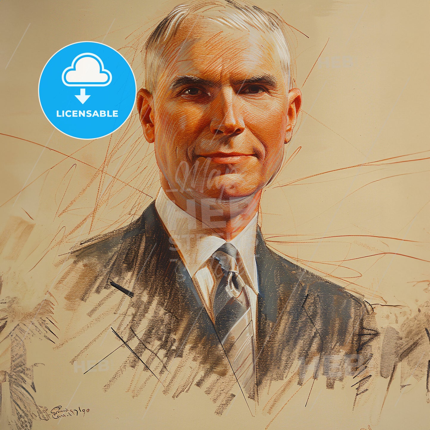 Daniel Willard, 1861 - 1942, American railway executive - A Man In A Suit And Tie