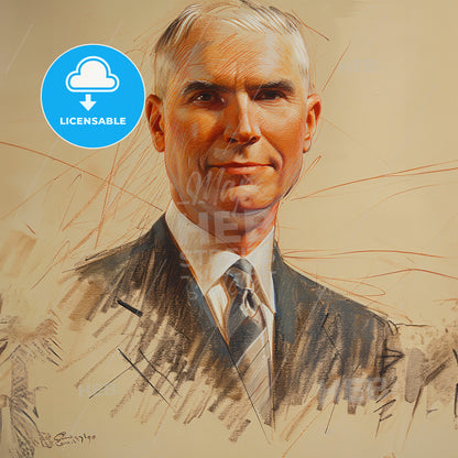 Daniel Willard, 1861 - 1942, American railway executive - A Man In A Suit And Tie