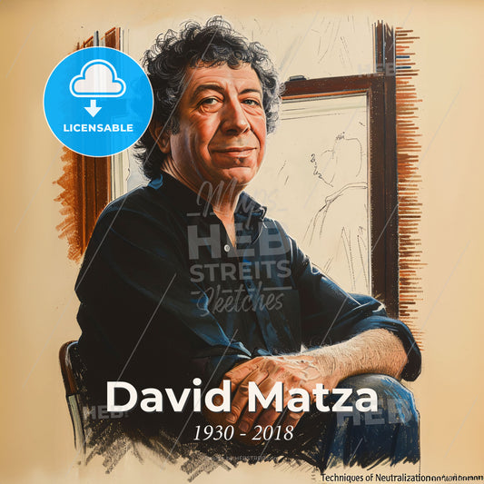 David Matza, 1930 - 2018, American criminologist - A Man Sitting In A Chair Print Template