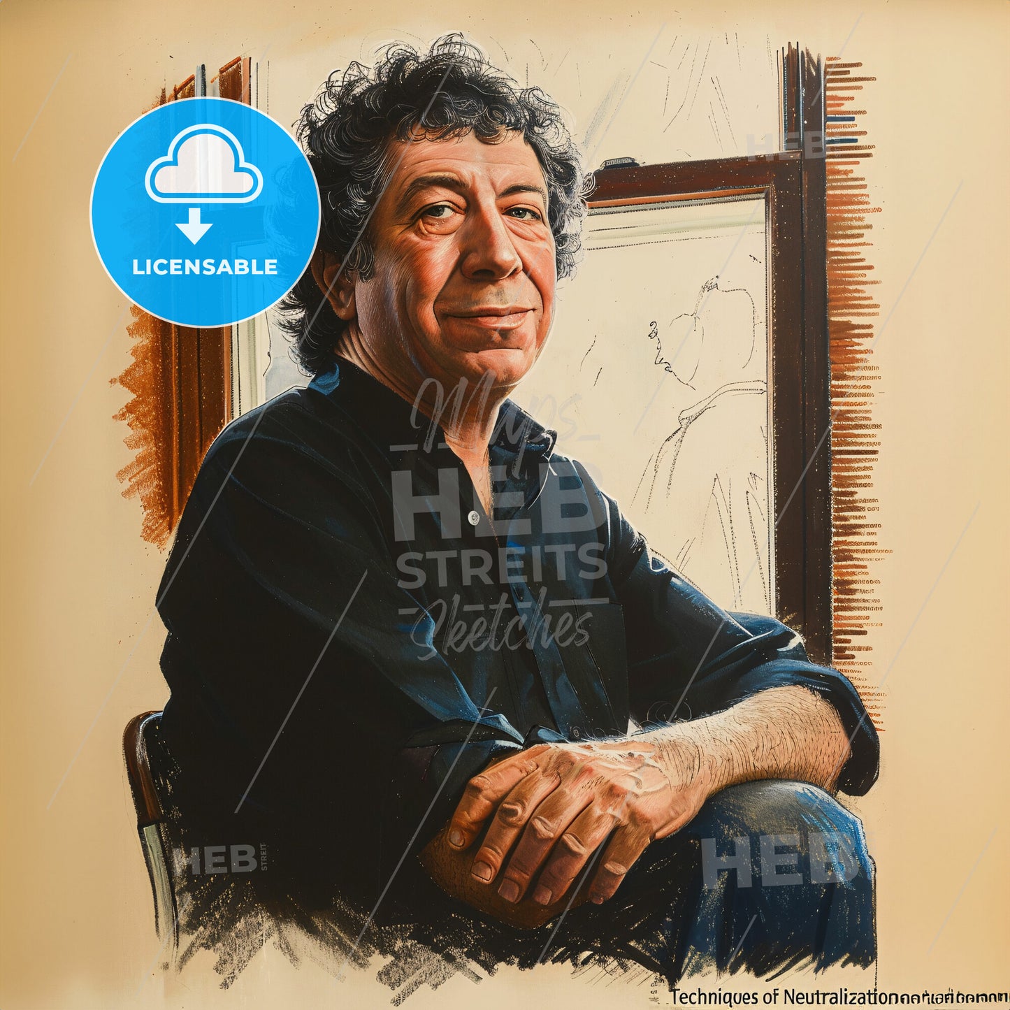 David Matza, 1930 - 2018, American criminologist - A Man Sitting In A Chair