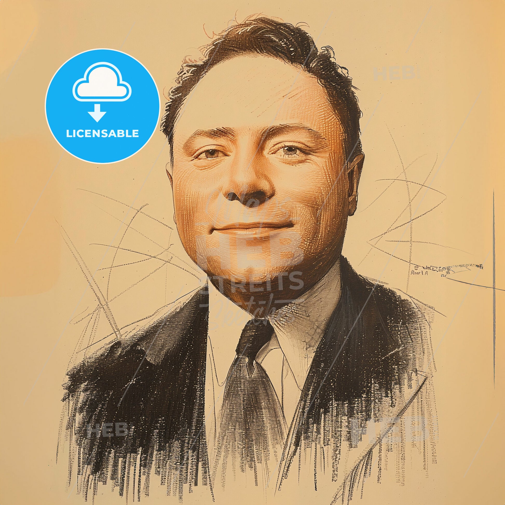 David Sarnoff, 1891 - 1971, American business magnate - A Portrait Of A Man