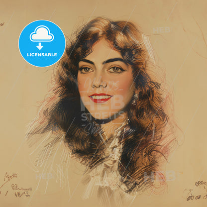 Dorothy Mackaill, 1903 - 1990, British-American actress - A Drawing Of A Woman