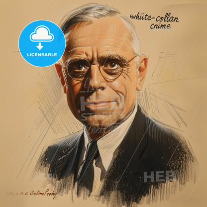 Edwin Sutherland, 1883 - 1950, American sociologist and criminologist - A Man In A Suit And Tie