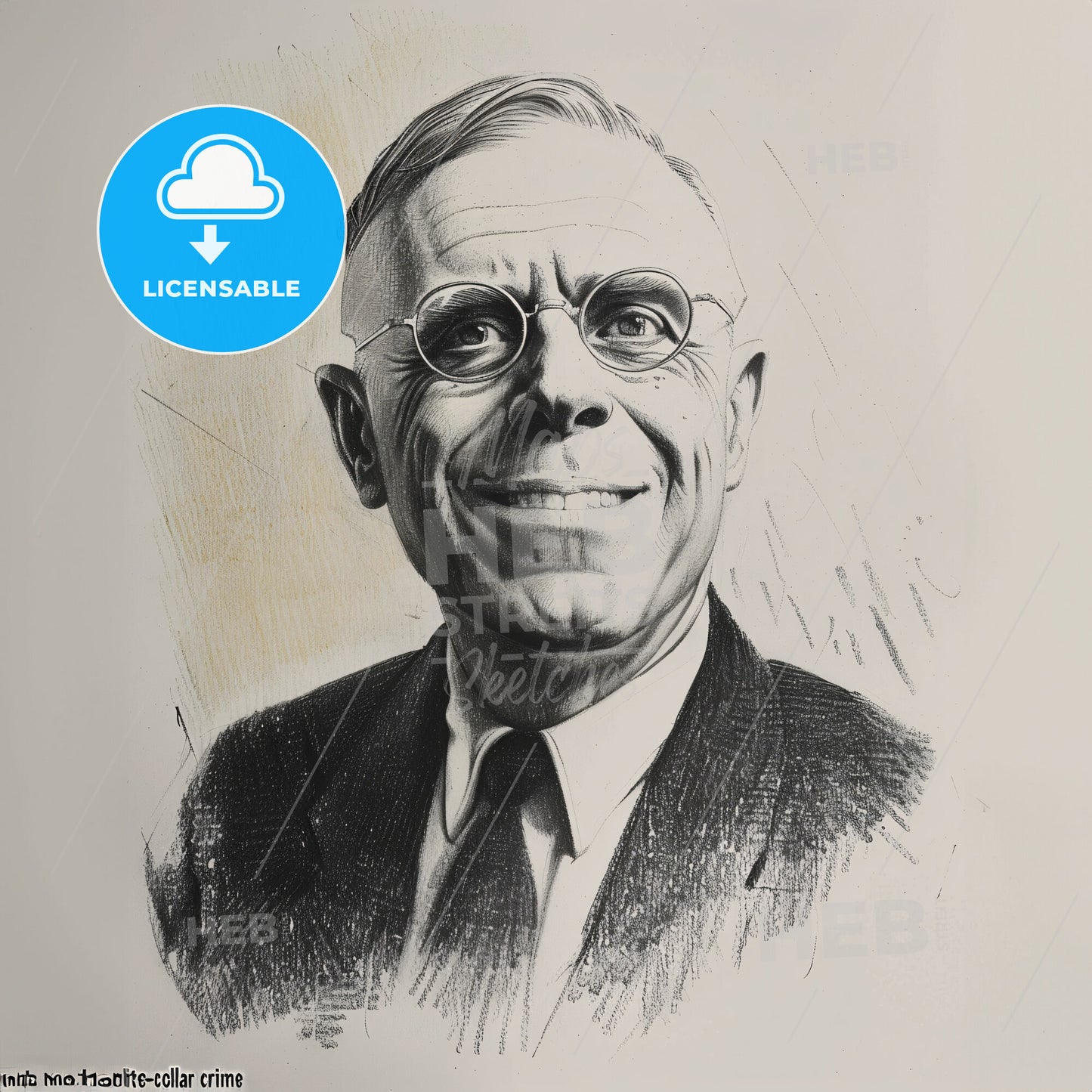 Edwin Sutherland, 1883 - 1950, American sociologist and criminologist - A Man Wearing Glasses And A Suit